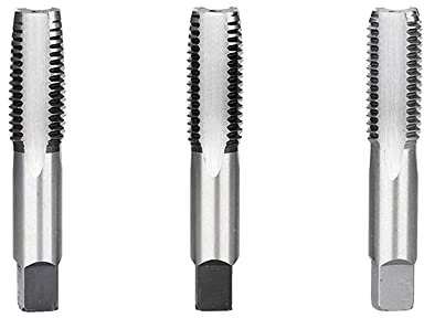 3pcs Handgewinde -Tipp -Set HSS -Stecker Tap Metal Schraube Tipp Bohrmaschine Handwerkzeugsatz Set,M12x1.75