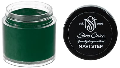 Crème Réparation & Recoloration MAVI STEP Cuir - Combleur Fissures - Canapés, Chaussures - Restaure Couleur & Répare Éraflures - 304 Vert Olive Profond