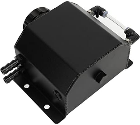 Vase d'expansion, Vase d'expansion de Radiateur Universel, Alliage d'aluminium Stable pour Voiture (Noir)