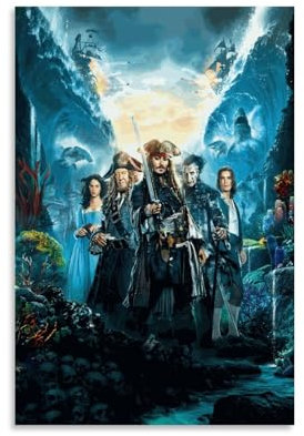 BBAUER Johnny Depp Movie Fanart Poster Dekorative Malerei Leinwand Wandkunst Wohnzimmer Poster Schlafzimmer Malerei,Wandkunst Bilddruck Moderne Familienzimmer Dekor 08x12inch(20x30cm)