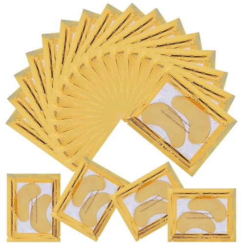 20 Paare Augenpads Hyaluron,Augenringe Pads,Augen pads Masken Gegen Augenringe Augenpads Gegen Falten,Maske Augen,Eye Patches,Eye Pads,für Augenpflege,Anti-Falten,Augenringe Entfernen-Gold
