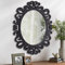AOAOPQ Wandspiegel, antiker Schminktisch, Wandmontage, Barockstil, schwarz, Vintage, Wohnzimmer, Flur, dekorativer Spiegel für Badezimmer, Schlafzimmer, Heimspiegel, kleiner hängender Eingangsbereich,