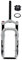 Fett Mountain Front Gabel Fahrrad Luft Federgabel 20 X 4.0 Zoll Schneestrand Gabel Federweg 120mm 28.6mm Gerade Rohr QR 135 * 9mm Vorderradgabel Manuelle Lockout XC AM (Color : White, Size : 20inch)