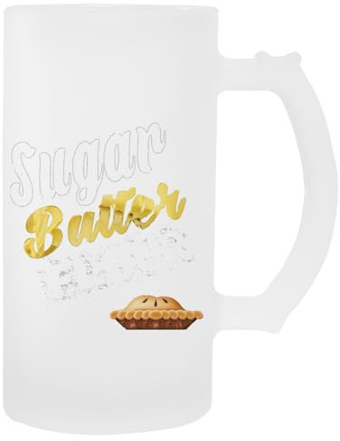 Generisch Sugar Butter Flour Glas-Biergriff-Becher-Getränkebecher