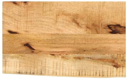 vidaXL Tischplatte, Holzplatte für Tisch Esstisch Couchtisch, Massivholzplatte Baumkante, Ersatztischplatte, 50x40x2,5cm Massivholz Raues Mangoholz