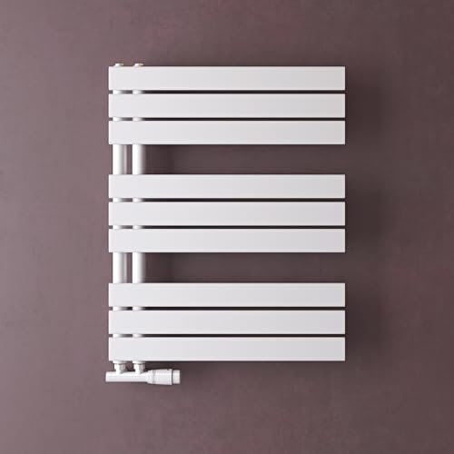doporro Heizkörper Badezimmer Badheizkörper Badheizung Handtuchheizkörper 76x60cm Handtuchtrockner Handtuchwärmer Seitenanschluss Weiß