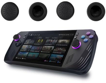 LiLiTok für ROG Ally X Thumb Griff Kappe, ROG Ally X Gaming Console Joystick-Kappe, Silicone Button Schutzhülle Thumstick Grip Hülle for ASUS ROG Ally X Accessories (4Stück B)