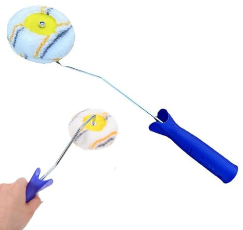 Rouleau d'angle,Rouleau Peinture Rouleau Enduit Rouleau Peinture Plafond Rouleaux de Peinture d'angle Peinture au Latex Rouleau pour Peinture à l'eau Emulsion au Latex à Base d'eau