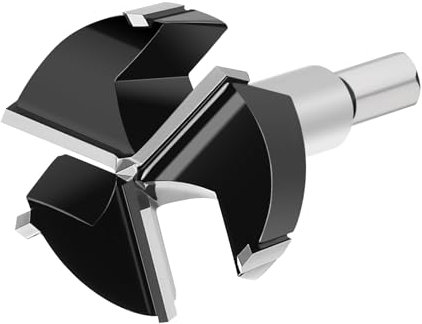 hsawbit 82mm forstner drill bit, Triple-Flute Carbide Tipped Forstner Bit Hole Cutter for Hard Wood, Woodworking Hinge Cutter Hinge Drill Bit