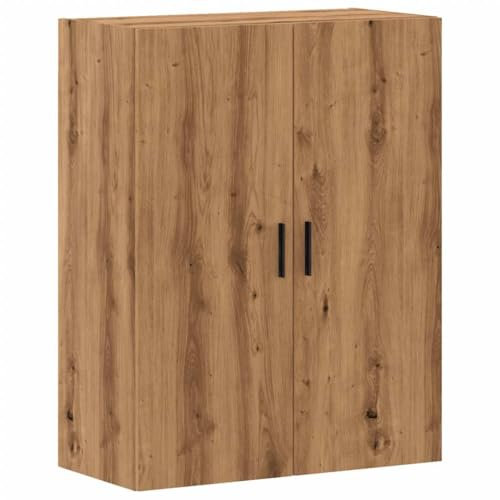 vidaXL Wandschrank Artisan-Eiche 69,5x34x90 cm, Schrank, Hängeschrank, Beistellschrank, Lagerschrank, Hängewandschrank, Schwebeschrank