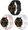 Gittos 20mm Armband für Garmin Vivomove 3/HR/Style/Luxe,Vivoactive 5/3, Garmin Forerunner 55/165/245/645 Music/Venu Sq 2 20mm Silikon Armbänder Sport Verstellbares Ersatz Uhrenarmband