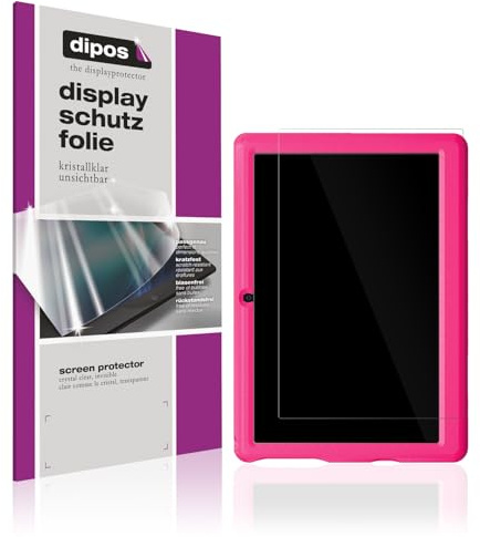 dipos 2x Displayschutzfolie klar für Bufo Kids Tablet KT1006 10 Zoll | Passt perfekt, Ultra-Dünn, kratzfest, blasenfrei, Case-Friendly, hüllenfreundlich, Fingerprint-kompatibel, selbstklebend