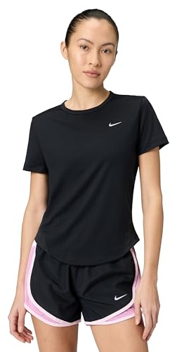 NIKE HQ0648-010 Tempo T-Shirt Women's Black/Reflective SILV Size XS