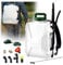 Akku-Drucksprüher 12L, Drucksprühgerät, 55 PSI Sprühdruck, 7 m Sprühweite, 50–96 cm Teleskopdüse, transparenter Tank, kompatibel mit Makita 18V Akku, inkl. Witlight Akku & Ladegerät, 7 Düsen