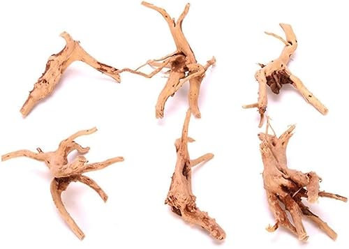 1Pc Natural Aquarium Driftwood Branches Wood Aquarium Trunk Driftwood Tree Fish Tank Log Decoration Plant Stump, Aquarium Decor Thematic Ornaments Accessories (8-10cm)