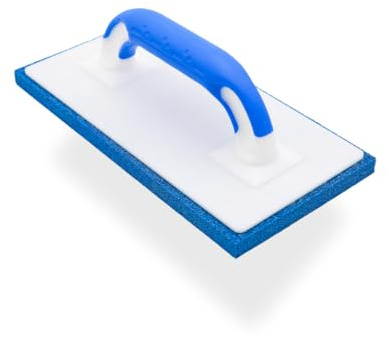 Werkfit Profi Reibebrett mit Softgriff - Schwammgummi-Reibebrett Verputzarbeiten - Putzbrett Made in Germany -Glättebrett feinporig (Schwammgummi fein Softgriff)
