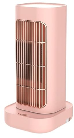 1300 W Desktop-Kleinheizung Mit Schüttelbarem Kopf, Keramik-PTC-Schnellheizung, Intelligente Elektrische Heimheizung Einfach Zu Bedienen(Pink)