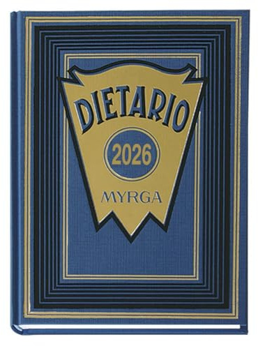 MYRGA - Dietario 4º 2026, 1 Día Por Página (AZUL)