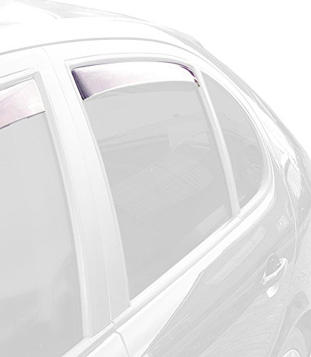 ClimAir Windabweiser Master Schwarz (Hinten) passgenau | kompatibel mit BMW X1 F48 2016-