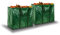 LIVIVO Set of 2 Reusable 150L Heavy Duty Garden Waste Bags – Extra Strong Handles & Tear-Resistant Design – Large Waterproof Refuse Sacks for Leaves, Grass Cuttings, Weeds, Hedge Trimmings