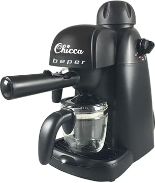 BEPER BC.002 Màquina para Espresso, 800 W, 240 milliliters, ABS, Negro
