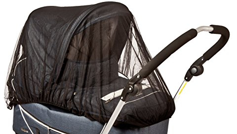 Altabebe (AL1500-02) Universal Insektenschutz - Mückennetz für Kinderwagen, Buggies, Reisebetten, Kinderbetten - optimaler Schutz gegen Stechmücken - feines Netzgewebe, reißfest - Farbe: schwarz