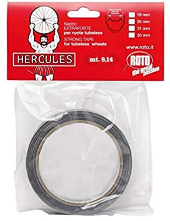 Import Unisex – Erwachsene Roto Hercules Felgenklebeband, Schwarz, 9,14, 31 mm