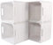 8 Neue weiße Kisten für Kallax Regal Expedit 33cm x 37,5cm x 32,5cm Einsatz Aufbewahrungsbox Ablagekiste Obstkiste Weinkisten Regal Holz Kiste klassisch Einsatz