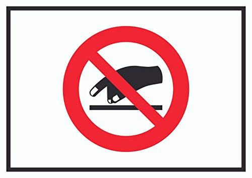 HB-Druck Berühren verboten Symbol Schild A0 (841x1189mm)