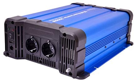SOLARTRONICS FS2000DR Spannungswandler 24V 230V 2000 Watt - Reiner Sinus Wechselrichter 24V auf 230V für Wohnwagen & Wohnmobil - 4000W Spitzenleistung - mit Schuko & USB Anschluss