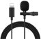 Mcoplus 1.5m Mini Mikrofon Phone Kondensator Lavalier Omnidirectional für Phone 11/11 Pro/11 Pro Max, Phone X/XS/XR, 8/8 Plus, 7/7 Plus, geeignet für YouTube, Facebook, Vlog