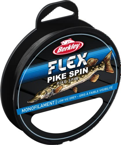 Berkley Flex, Monofilamento Flessibile Unisex Adulto, Grigio Trasparente, 0.25mm | 11Lb | 4,8Kg | 300m