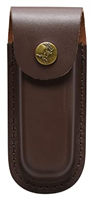 ARCADORA Tactical Sleeve Holster Folding Blade Scabbard Carry Leather Stand Sheath Scabbard Pouch Bag for Swiss Army Tactical Tools