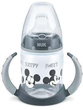 NUK Trinkflasche mit Griffen, MICKEY + 6 m, 150 ml
