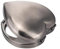 Mini Vintage Herz Eleganter Make-up-Spiegel, tragbare 1-fache / 2-fache Lupe (Antikes Silver)