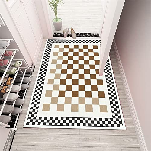 RUGMRZ Treppen Geometrische kreative Flur Wohnzimmer Teppich rutschstopp schwarz Teppich abwaschbar teppichläufer Flur treppen deko für schlafzimmer140x200CM