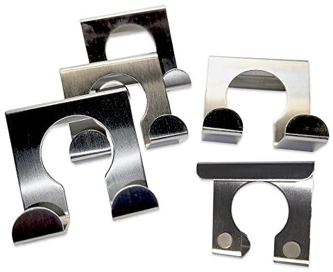 MGS SHOP Türhaken 4er -Set 5cm rostfreier Edelstahl mit mit rückseitigen Noppen