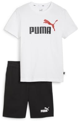 PUMA Jungen Kurztrikot Set B Trainingsanzug, PUMA White-For All Time Red, 164 EU