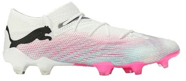 PUMA Future 7 Ultimate Low FG/AG Lights Out weissschwarzpink, 40,5 Unisex