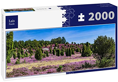 Lais Puzzle Lüneburger Heide in Deutschland, Panorama 2000 Teile Panorama