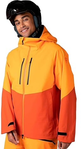 Rossignol Evader Herren Skijacke, wasserdicht, atmungsaktiv, winddicht, entspannte Passform, warme Winter-Skijacke, Signal