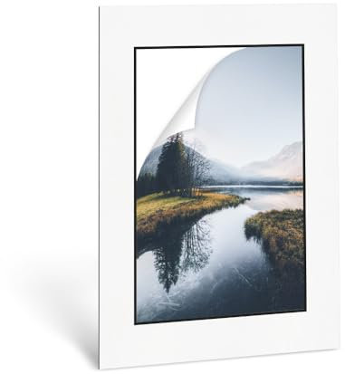 Bildershop-24 Passepartout mit Innenausschnitt nach Wunsch und schwarzem Kern - Außen: 30x30cm (BxH) Premium Museumsqualität Farbe wählbar - Zuschnitt (Bildgröße) nach Maß Anfertigung