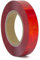 XFXIA Cinta reflectante roja 35 m x 2,5 cm, resistente al agua, cinta reflectante autoadhesiva, cinta de advertencia de seguridad para vehículos, coches, remolques, barcos