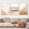 Hava Kolari Moderne Poster Set 3er Poster Morandi Sonnenaufgang Wohnzimmer Deko Schlafzimmer Wandbilder Set Ohne Rahmen Kunstposter Leinwand (A4 21x30 cm)