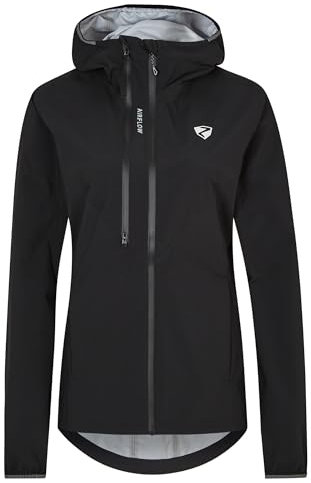 Ziener Damen NARELA Regenjacke - Fahrrad|Mountainbike|Outdoor - wasserdicht,atmungsaktiv,Ventilation, black, 40