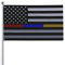 Aliment Flagge der Vereinigten Staaten, dünne Linie, rot-blau-gelbe Flagge, Strickeffekt, 90 x 150 cm, für den Außenbereich, Garten, Dekoration, Banner, Innenbereich, Familie, Urlaub, Mode, Party,