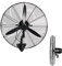HUNTFF 220V Industrial Fan - Swing Wall Mounted Blade Fan - 3 Speed - Black - Hurricane Cooling - For Gym Garage Patio Fan