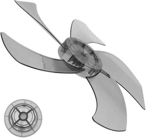Amosfun Ersatzblätter Für Lüfterblätter Aus Kunststoff Mit Mutternabdeckung 16 Zoll 5 Blätter Universeller Standventilator Standventilator Tischventilator Ersatzblätter