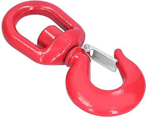 Gancho de Grúa de 2 Toneladas, Accesorios de Elevación de Aparejo Giratorio Tipo Americano, Límite de Carga de Trabajo de 8 Toneladas, Accesorios Profesionales