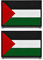 2 Stück PVC Palästina Lustige Patch Abnehmbare Aufnäher mit Nylon 3D Taktische Flagge Patch Applikation für Kleidung Baseballkappe Taschen Jacke Rucksäcke Draussen Weste